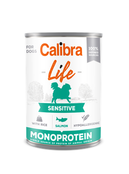 CALIBRA Dog Life Sensitive Salmón con arroz 400g