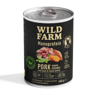 Wild Farm Monoprotein Pork 400g pienso hipoalergénico para perros