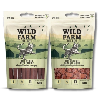 WILD FARM  golosinas para gatos 2x50g