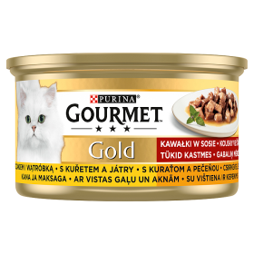 Purina Gourmet Gold Pollo con Hígado en Salsa 85g