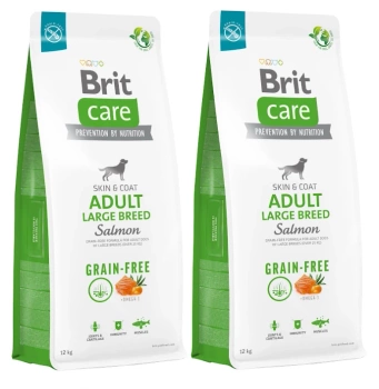 BRIT CARE Dog Grain-free Adult Large Breed Salmón 2x12kg