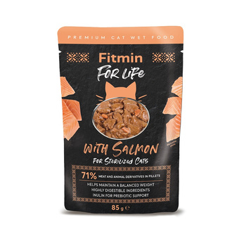 Fitmin Cat For Life Salmón Esterilizado 85g