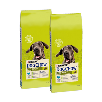 Purina Dog Chow Adulto Razas Grandes con pavo 2x14kg