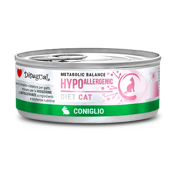 Disugual Veterinary comida húmeda para gatos HYPOALLERGENIC Conejo (adulto) 85g