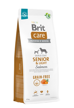 BRIT CARE Perro Grain-free Senior & Light Salmón 12kg