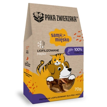Animal Paka Carne Liofilizada Delicias Solo ATÚN 70g