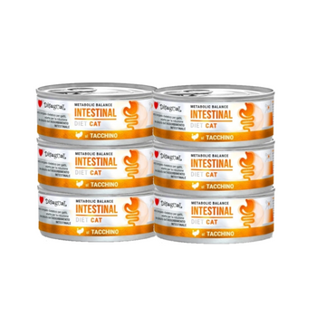 Comida húmeda para gatos Disugual Veterinaria INTESTINAL Pavo (adulto) 6x85 g