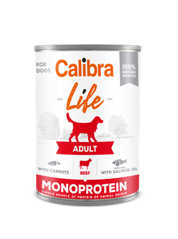 CALIBRA Dog Life Adulto Ternera con Zanahoria 12x400g