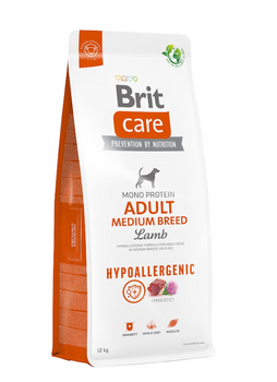 BRIT CARE Perro Hipoalergénico Adulto Raza Mediana Cordero 12kg