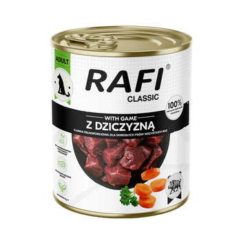 DOLINA NOTECI Comida húmeda para perros Rafi Classic con venado 800g