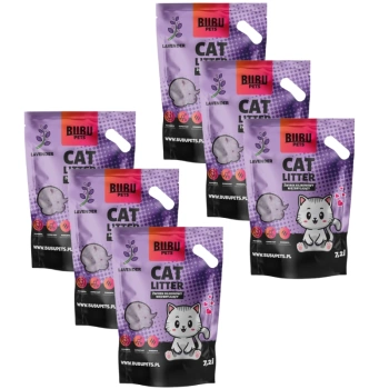 BUBU Pets Arena de silicona no aglomerante Micro lavanda violeta 6x7,2l