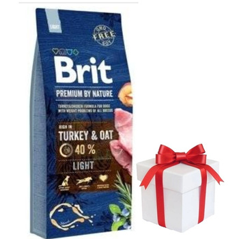 Brit Premium By Nature Light con pavo y avena 15kg + ¡Sorpresa para el Perro GRATIS!