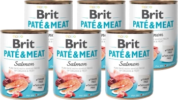 BRIT PATE &amp; MEAT SALMÓN 6x400 g