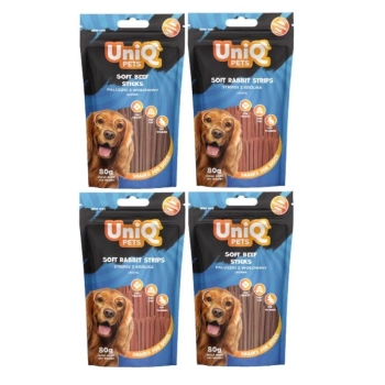 Premios para perros UNIQ PETS 4x80g Mezcla de sabores