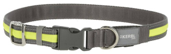 KERBL Collar Iluminado Luz y Reflejo Amarillo 45-65cm