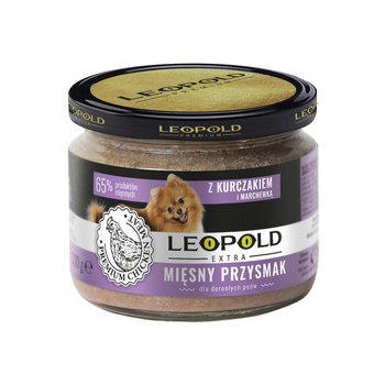 Leopold pienso con pollo y zanahorias para perros 300g (Tarro)