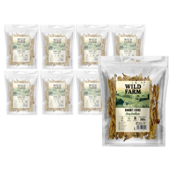 WILD FARM orejas de conejo 8x300g golosinas para perros