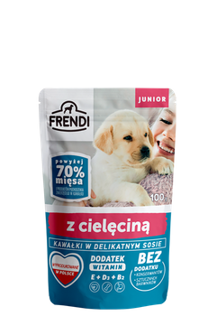 Frendi Junior Trozos en salsa delicada con ternera 100g