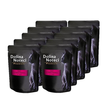 Dolina Noteci Premium para gatos Filete de pechuga de pavo en salsa 10x85g