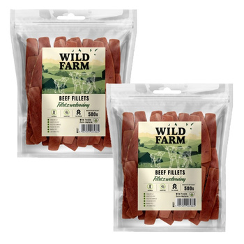 WILD FARM filete de ternera 2x500g golosinas para perros