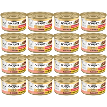 Purina Gourmet Gold Salmón con Pollo en Salsa 48x85g