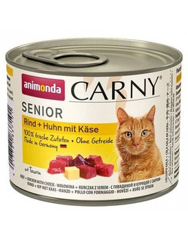 Animonda Cat Carny Senior Ternera + Pollo Con Queso 12x200g