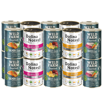 Dolina Noteci + WILD FARM Mezcla de Superalimentos de Sabores 20x400g
