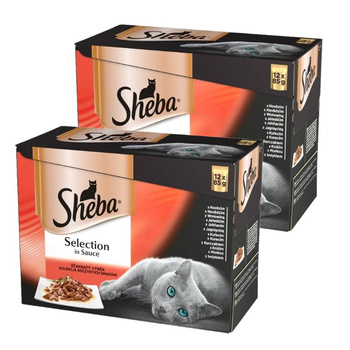 Sheba Sachet Selección En Salsa Sabores Jugosos 2x(12x85g)