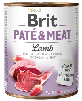 Brit Pate & Meat Cordero 800g