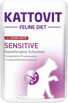 Kattovit Sensitive Pollo con Pato 85g