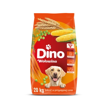 DINO Alimento seco para perros con carne de res 20 kg