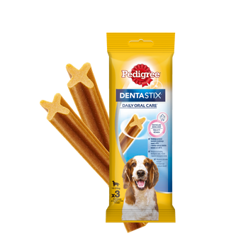 PEDIGREE DentaStix (raza mediana) golosina dental para perros 3 uds. - 77g