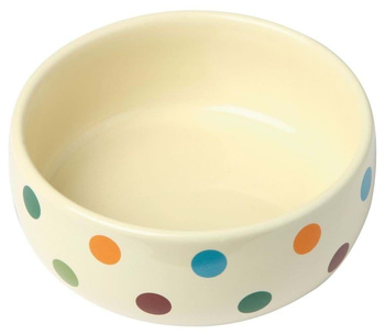 KERBL Cuenco cerámico Dots, 300 ml