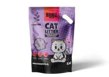 BUBU Pets Arena de silicona no aglomerante Micro lavanda violeta 7,2l