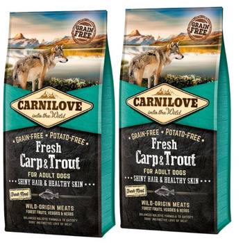 Carnilove Trucha Carpa Fresca Adulto 2x12 kg