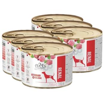 4Vets Dog Renal 6x185 g