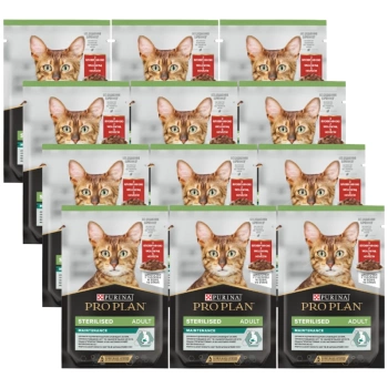 Purina Pro Plan Sterilised con carne de vacuno para gatos 12x85g