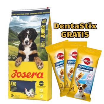 JOSERA Junior Kids 12,5kg + 3x DentaStix GRATIS!
