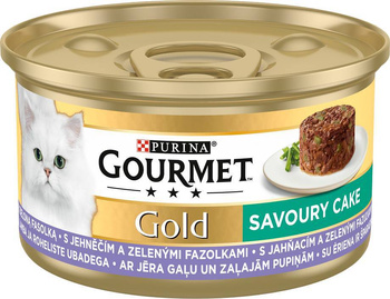 Purina Gourmet Gold Pastel salado con cordero y judías verdes 85g