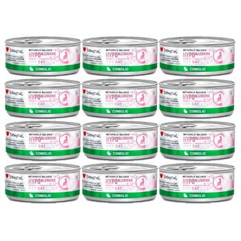 Disugual Veterinary comida húmeda para gatos HYPOALLERGENIC Conejo (adulto) 12x85g