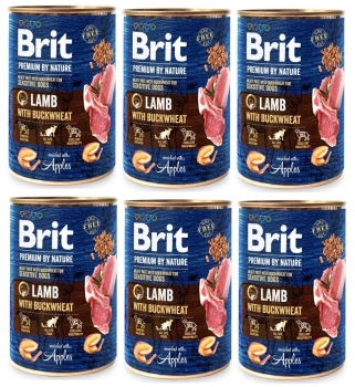 Brit Premium by Nature Lamb With BUCKWHEAT 6x400g