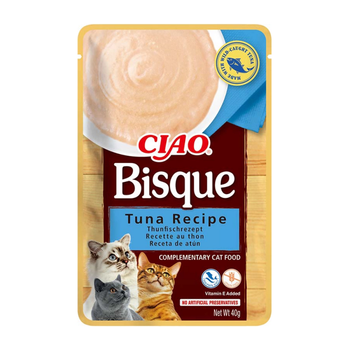 INABA Cat Ciao Bisque - suplemento alimenticio para gatos con sabor a atún 40g