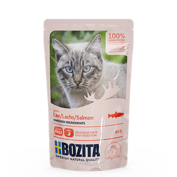 BOZITA Trozos en Salsa de Salmón 85g