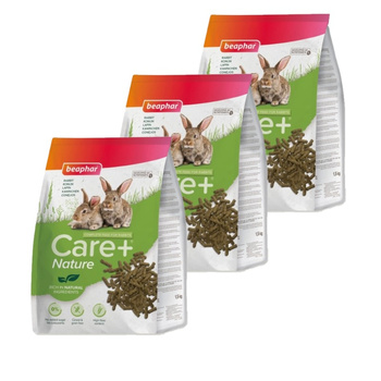 BEAPHAR-Care+ Conejo 3x1,5 kg - Alimento Super Premium para conejos mayores