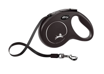 Flexi Leash New Classic M Cinta 5m Hasta 25kg Negro