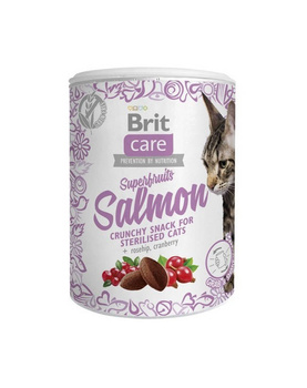Brit Care Cat Snack Superfrutas Salmón 100g