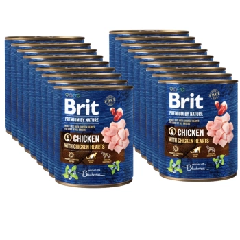 Brit Premium By Nature Pollo con Corazones de Pollo 18x800g