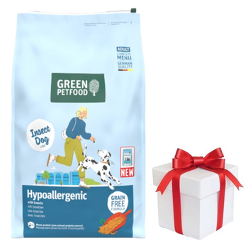 GREEN PETFOOD InsectDog Hipoalergénico 10kg + ¡Sorpresa para el Perro GRATIS!