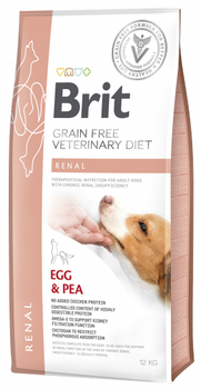 Brit Grain Free Veterinary Diets Perro Renal Huevo y Guisantes 12kg