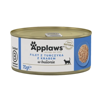APPLAWS Filete de Atún con Cangrejo en Caldo Lata 70g